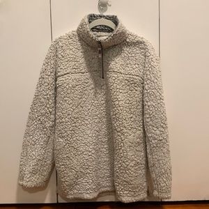 Dylan Oatmeal Sherpa 1/4 zip pullover